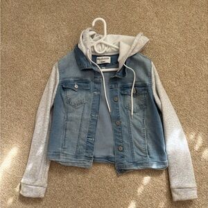Fleece/Denim Hooded Jacket